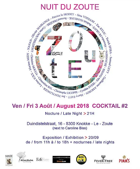 La Nuit du Zoute - 3 août à Knokke | Exposition COLORFUL | Carine Doutrelepont en partenariat avec ArtMagna®Federation