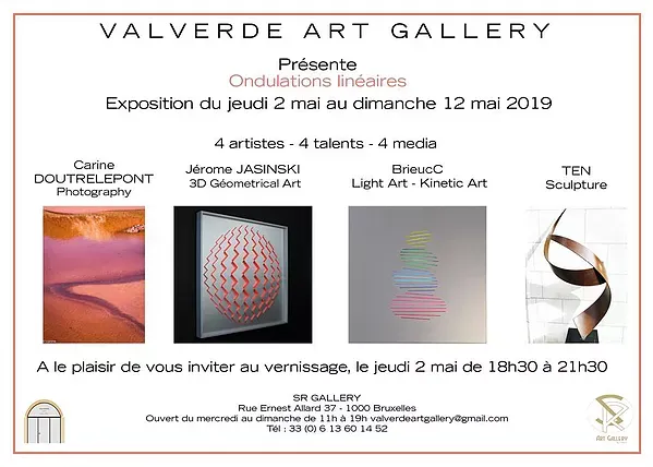 Exhibition 02.05 - 12.05 - Ondulations linéraires | Valverde Art Gallery | Brussels